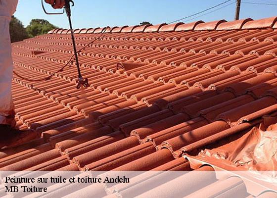 Peinture sur tuile et toiture  andelu-78770 K.Winter Couverture 78